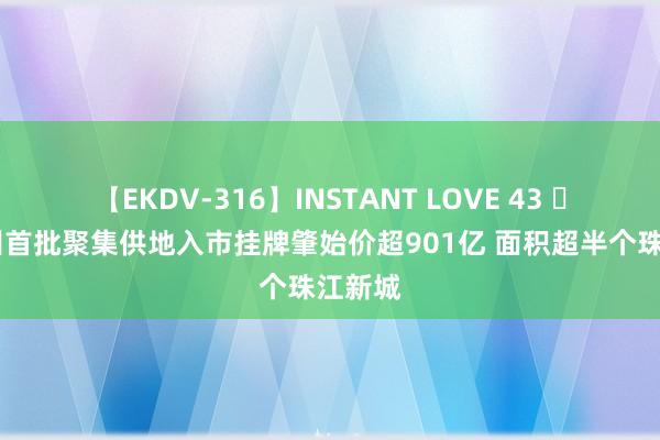 【EKDV-316】INSTANT LOVE 43 		 广州首批聚集供地入市挂牌肇始价超901亿 面积超半个珠江新城