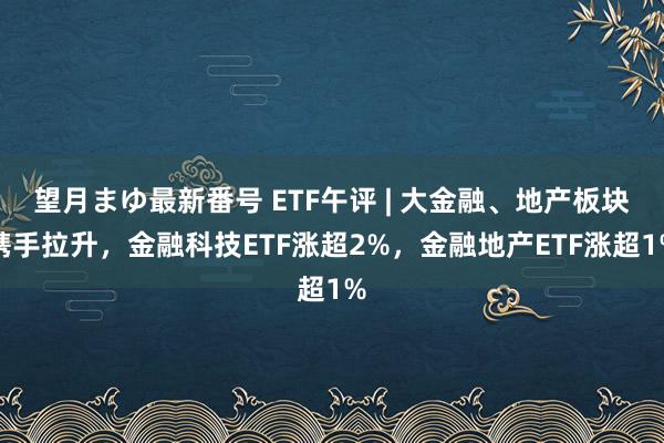 望月まゆ最新番号 ETF午评 | 大金融、地产板块携手拉升，金融科技ETF涨超2%，金融地产ETF涨超1%