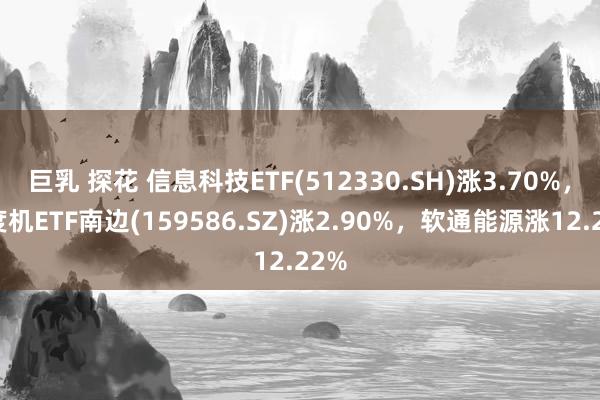 巨乳 探花 信息科技ETF(512330.SH)涨3.70%，猜度机ETF南边(159586.SZ)涨2.90%，软通能源涨12.22%